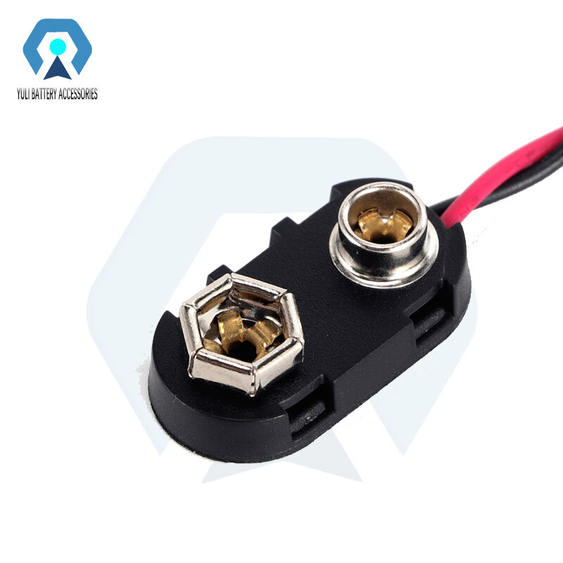 I Style 9V Battery Connector OEM PP3 Battery Connector With 6 Inch Wire Leads ABS Housing