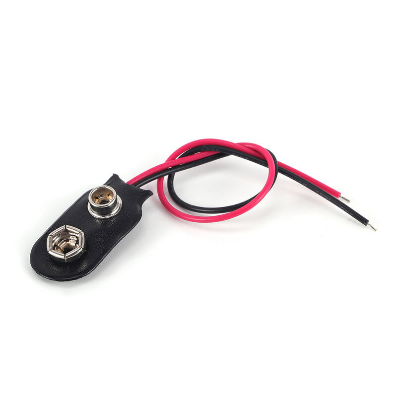 Standard 9V PP3 Battery Connector Featuring 6 Inch 150mm Cable Length Designed for in Electronic Testing and Prototyping