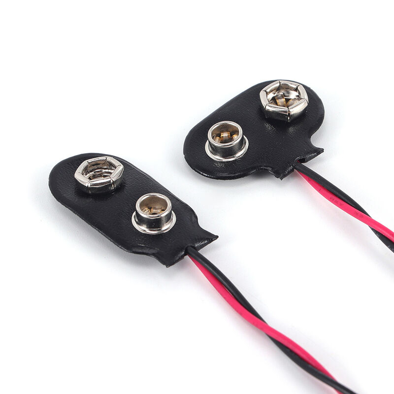 Standard 9V PP3 Battery Connector Featuring 6 Inch 150mm Cable Length Designed for in Electronic Testing and Prototyping