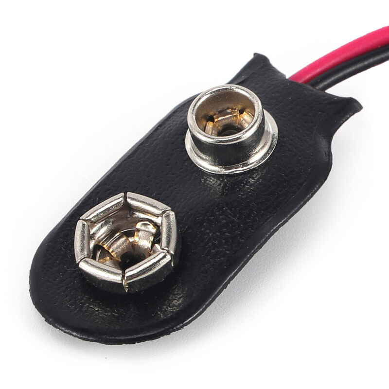 Standard 9V PP3 Battery Connector Featuring 6 Inch 150mm Cable Length Designed for in Electronic Testing and Prototyping
