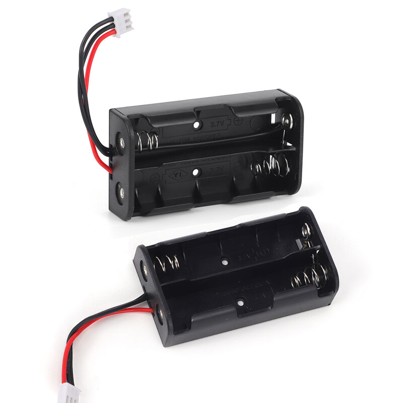 Series Parallel Connection Type 2X18650 Battery Holder Supporting 18650 Batteries for Power Supply in Electronic Applications