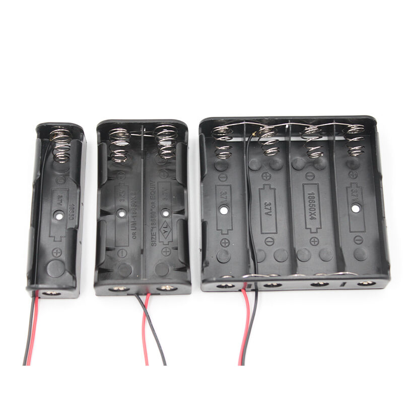 1 2 3 or 4 Numberofcells 18650 Battery Holder with Wire Leads Connection Type Series Parallel Options Durable Secure Fit