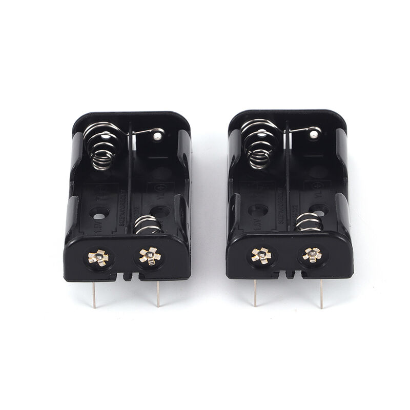Standard Polarity AA Battery Holder Surface Mount Provides Stable Electrical Contact and Convenient Battery Replacement