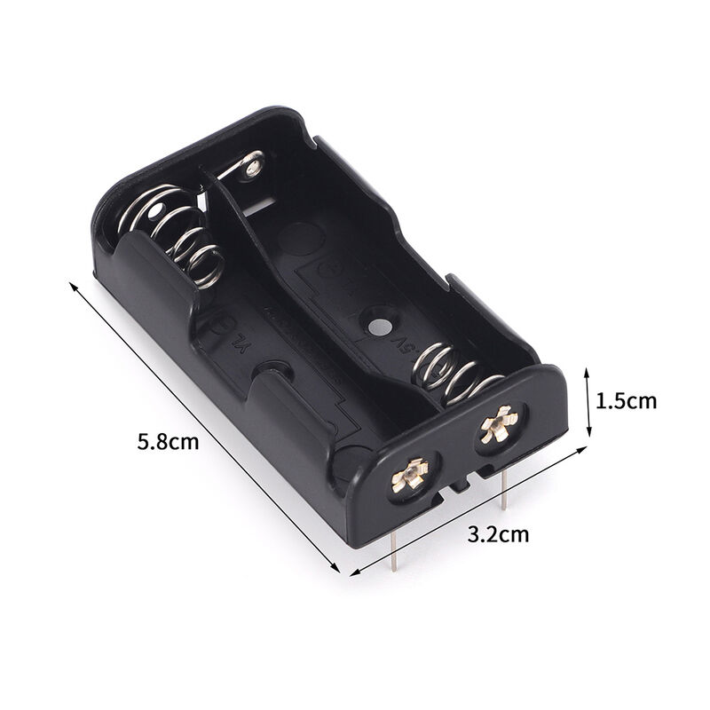 Standard Polarity AA Battery Holder Surface Mount Provides Stable Electrical Contact and Convenient Battery Replacement