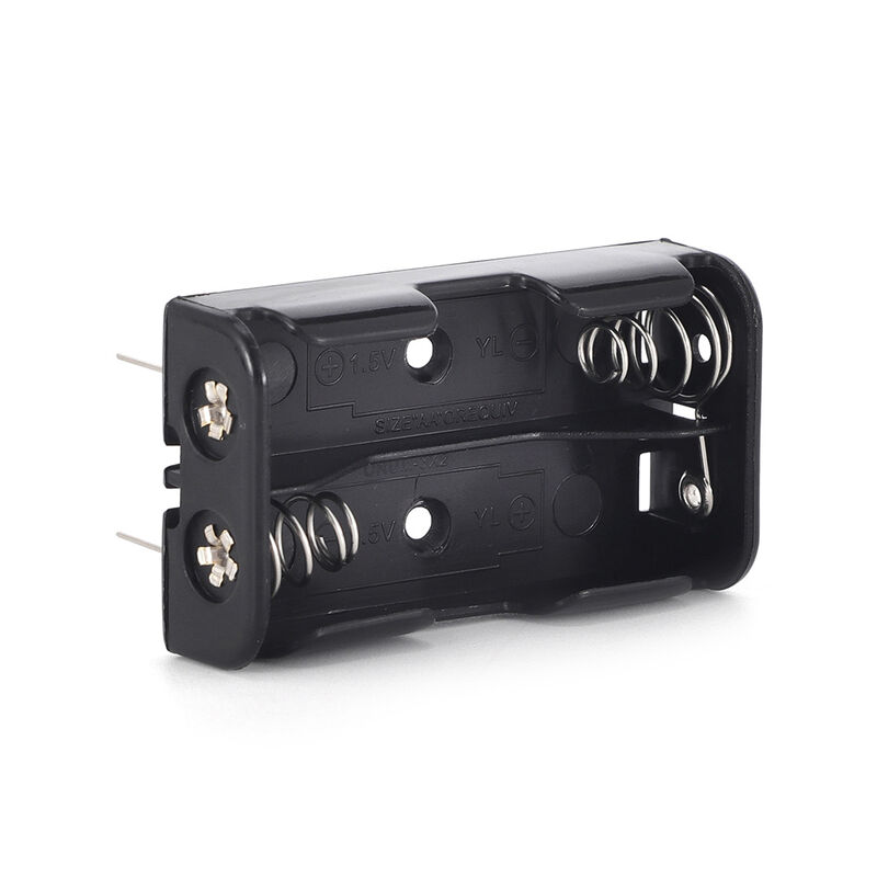Standard Polarity AA Battery Holder Surface Mount Provides Stable Electrical Contact and Convenient Battery Replacement