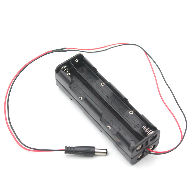 Electronics Projects 8AA Battery Holder Including 150mm Cable Length Robust Design for Electronic Circuit Power Management