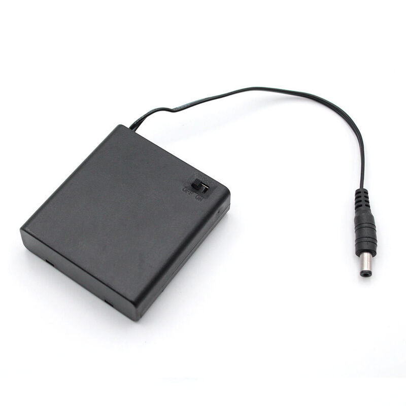 AA Battery Size 4AA Battery Holder Standard Polarity Durable Secure Fit Battery Case for Electronic Devices and Projects