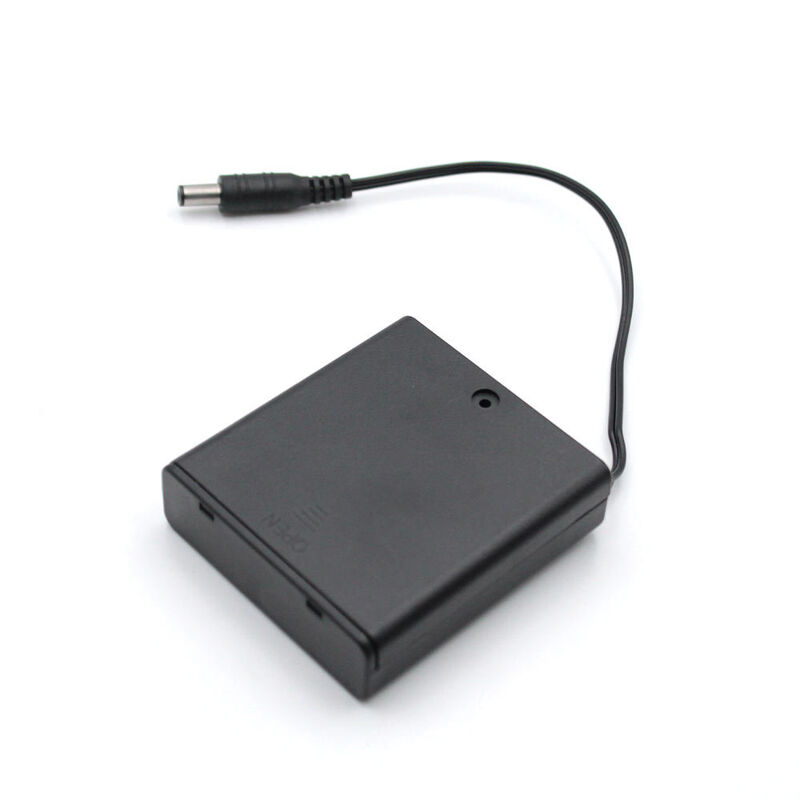 AA Battery Size 4AA Battery Holder Standard Polarity Durable Secure Fit Battery Case for Electronic Devices and Projects