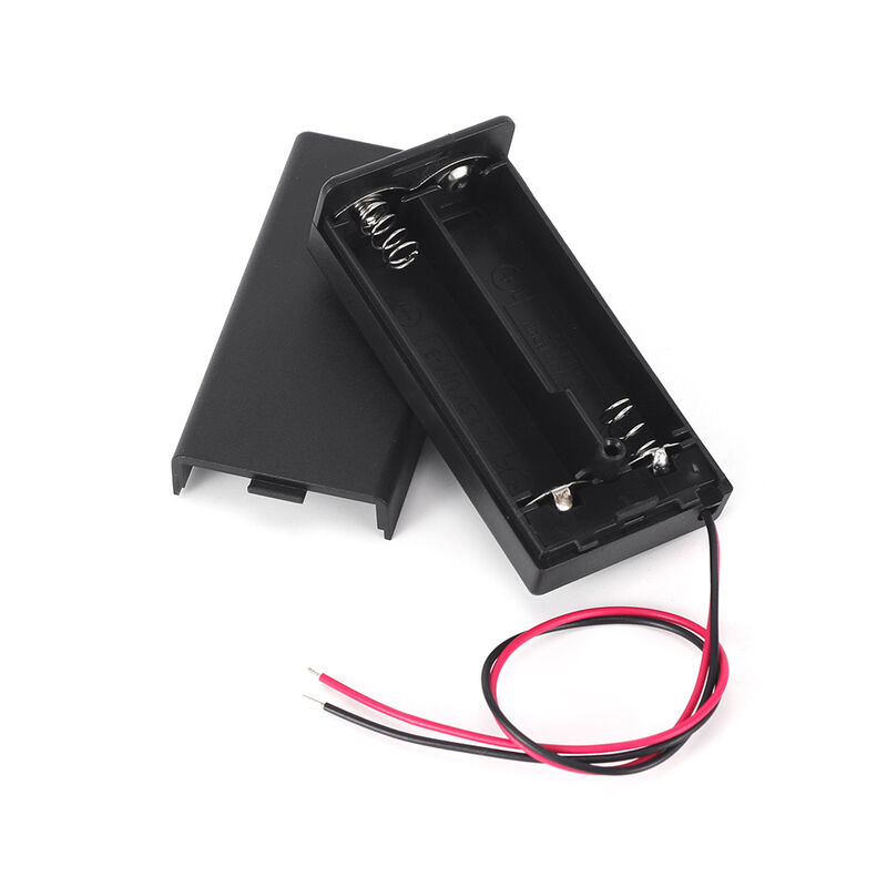 PP Material 2AA Battery Holder Lightweight Portable Battery Case Ideal for DIY Electronics Projects and Prototyping