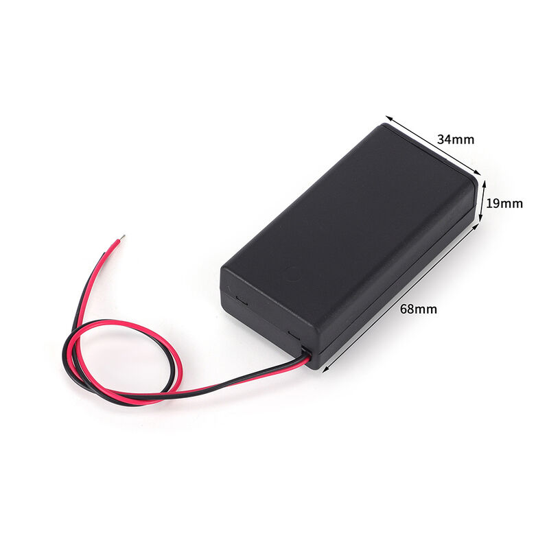PP Material 2AA Battery Holder Lightweight Portable Battery Case Ideal for DIY Electronics Projects and Prototyping