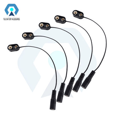 ODM 9V Bateria Snaps I Typ 9 Volts Bateria Clip Z 15cm Wire Leads I DC 5.5 X 2.1mm Jack Kobiety